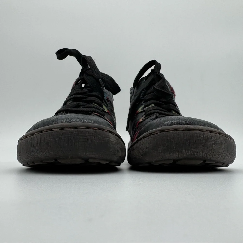 Rieker “Simona 30” Lace Up Leather Ankle Boot Black/Wine/Brandy Size EU 38/US 7 - Picture 2 of 14